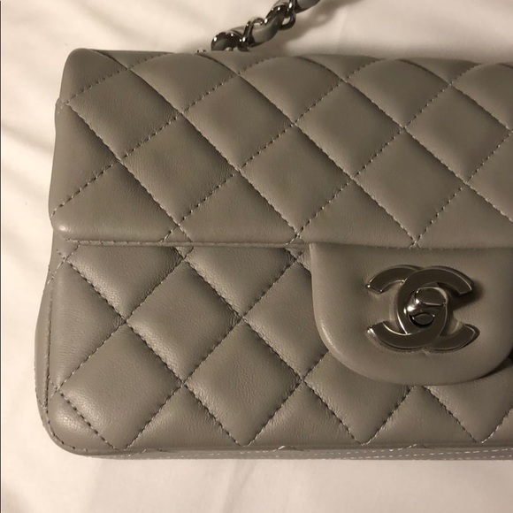 Chanel Grey Mini in Calf Skin - Picture 4 of 5
